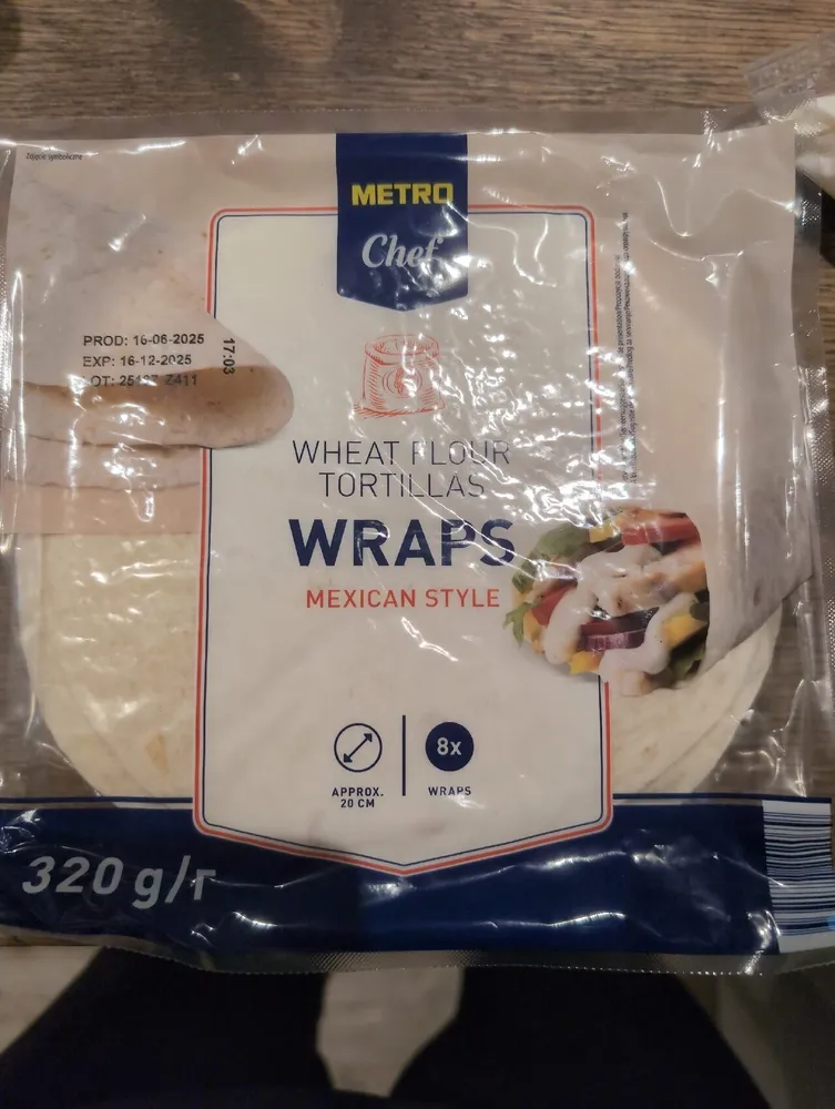 Wheat Flour Tortilla Wraps