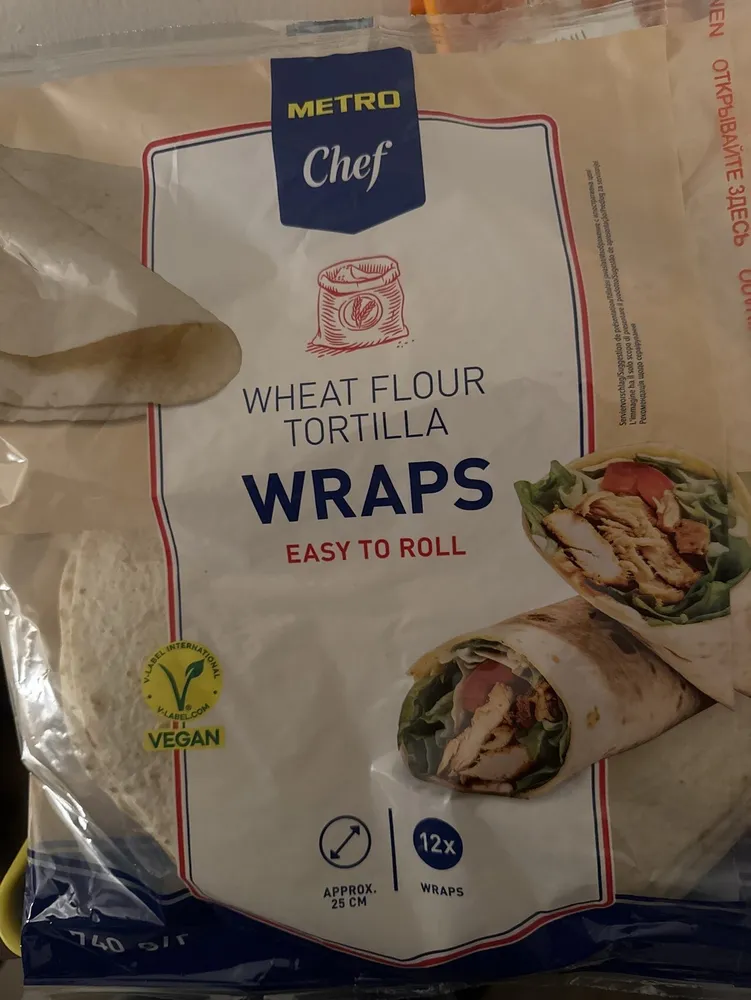 Wheat Flour Tortilla Wraps