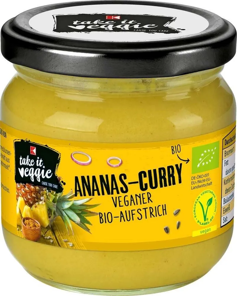 Bio Brotaufstrich Ananas Curry