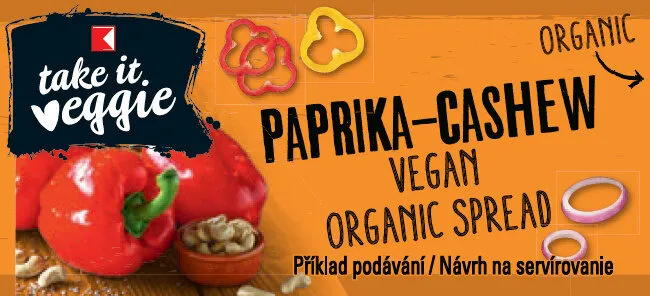 K-takeit veggie Bio Brotaufstrich Paprika Cashew