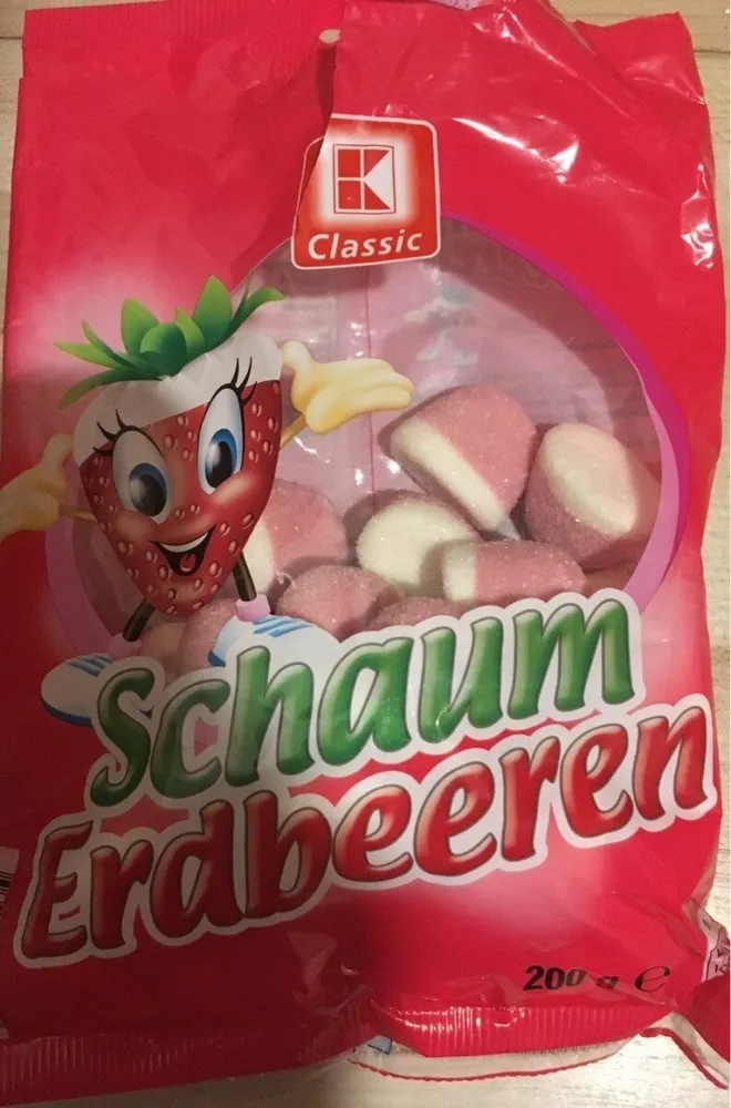 Schaum Erdbeeren