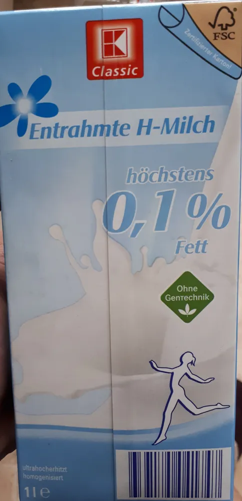 Entrahmte H-Milch