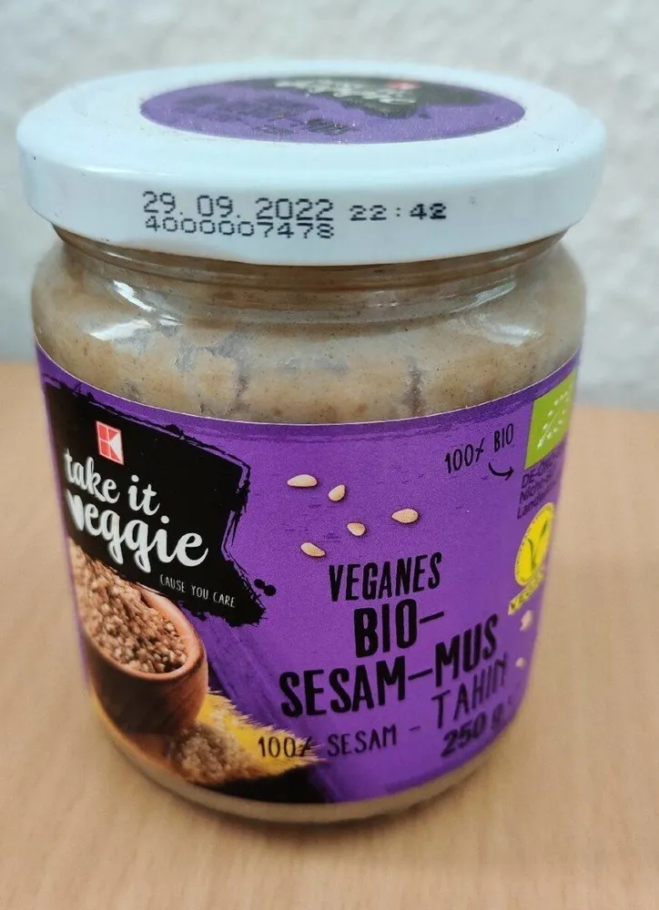 Veganes Bio-Sesam-Mus