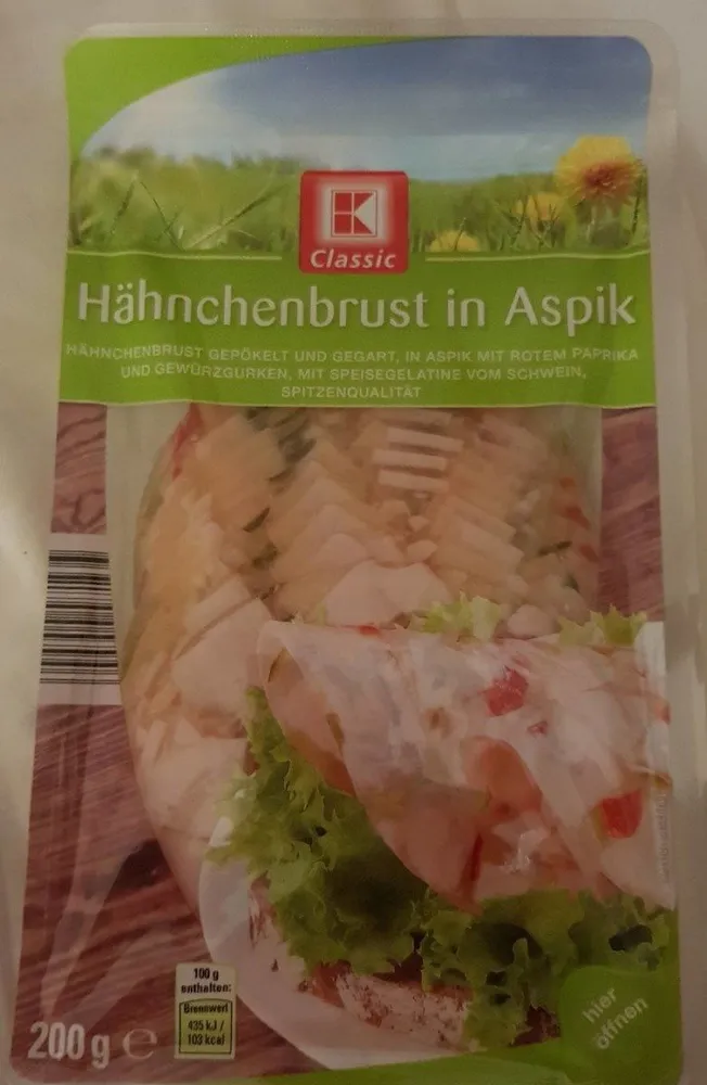Poitrine de poulet en gelée