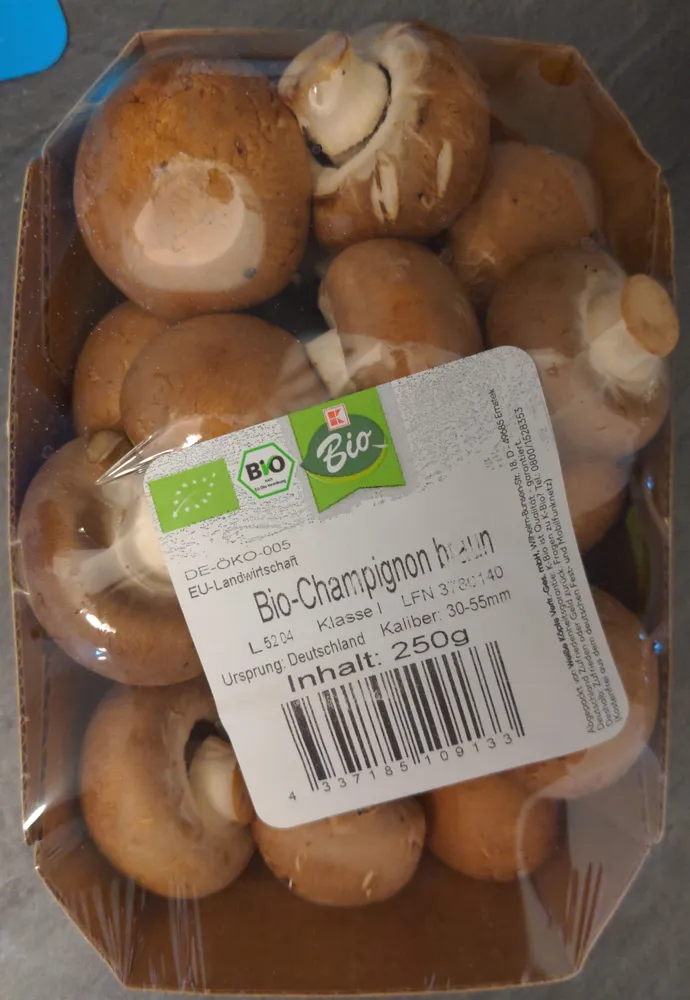 Bio-Kulturchampignons braun