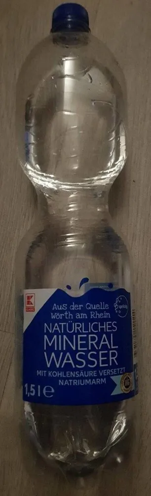 K Classic Natürliches Mineral Wasser Mit Kohlensäure Versetzt