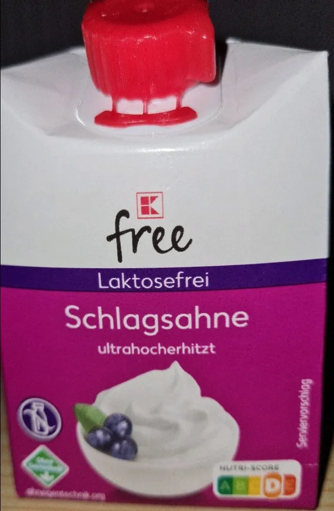 Schlagsahne laktosefrei