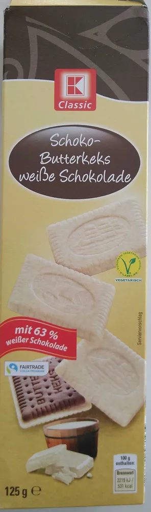 Schoko-Butterkeks weiße Schokolade