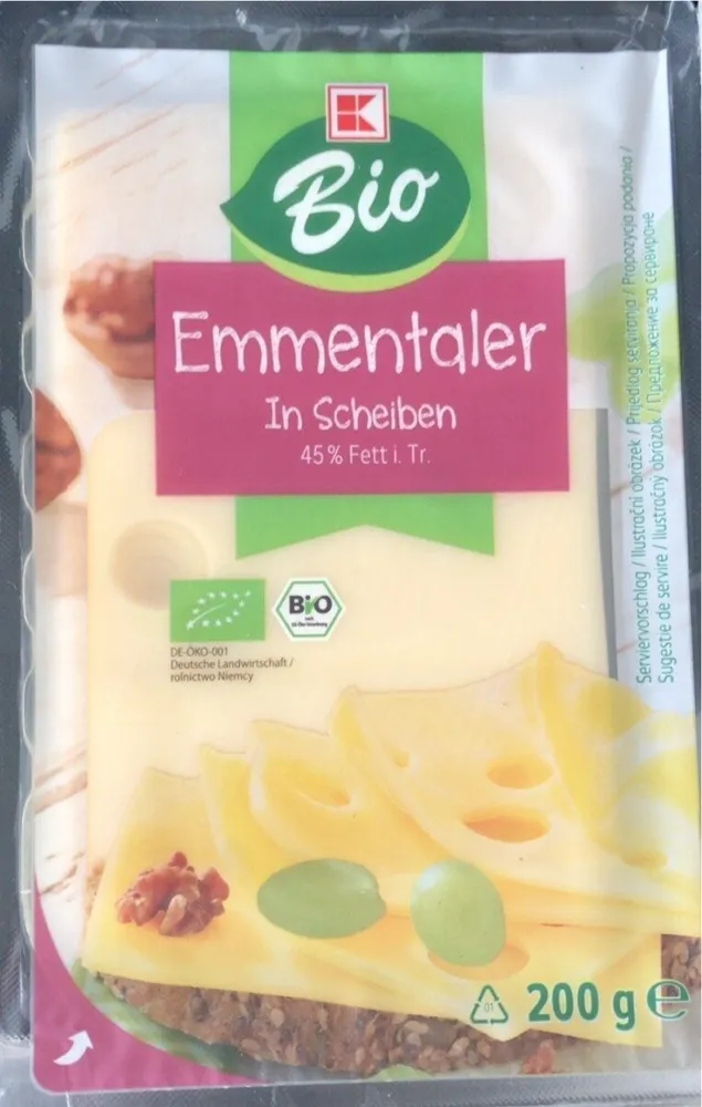 Bio Emmentaler in Scheiben