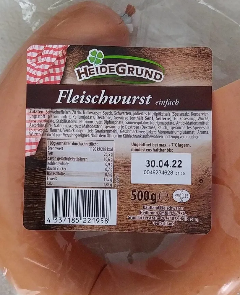 Fleischwurst einfach
