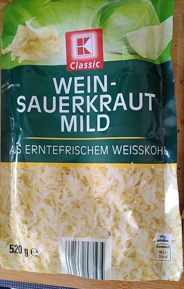 Weinsauerkraut mild