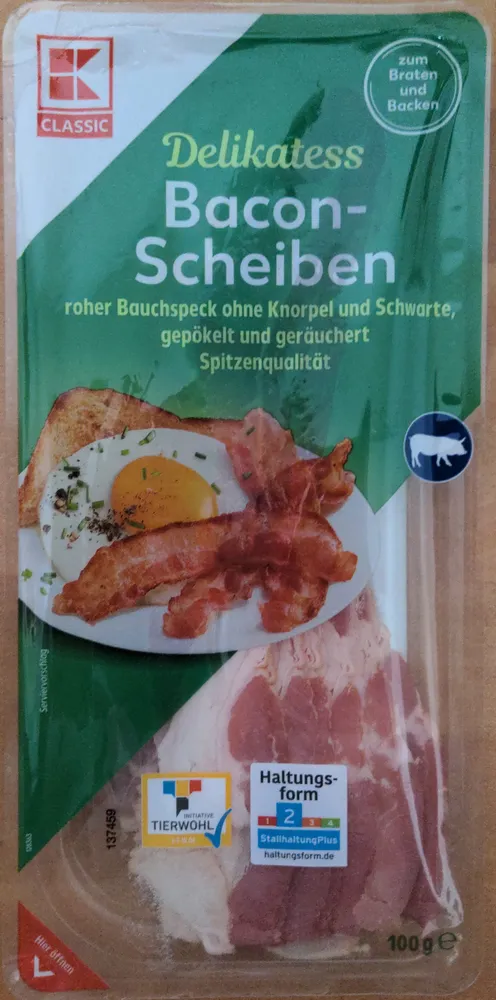Delikatess Bacon-Scheiben