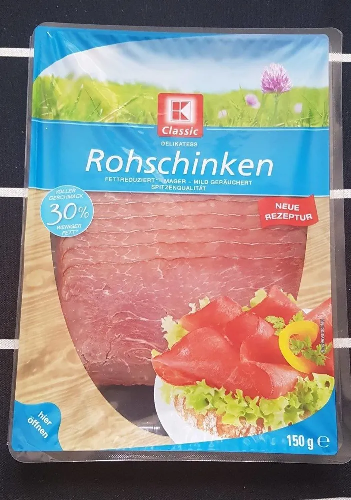 Delikates Rohschinken,Fettreduziert