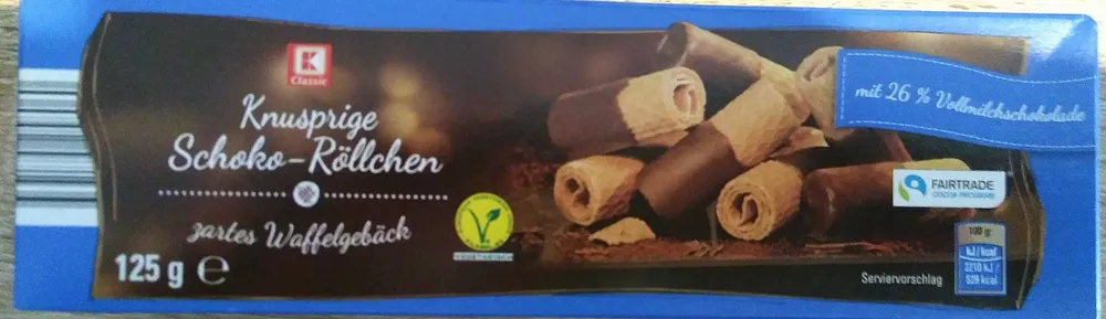 Knusprige Schoko-Röllchen