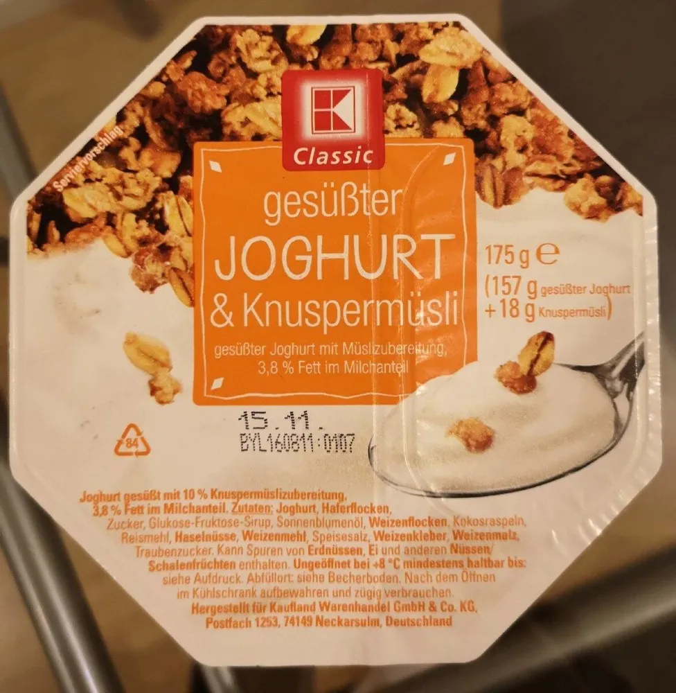 Joghurt knuspermusli