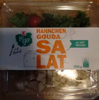 Hähnchen Gouda Salat mit Senf-Dressing