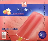 Stieleis Vanille-Erdbeere