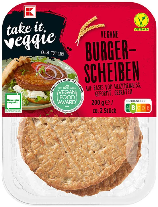 K-take it veggie Vegane Burgerscheiben