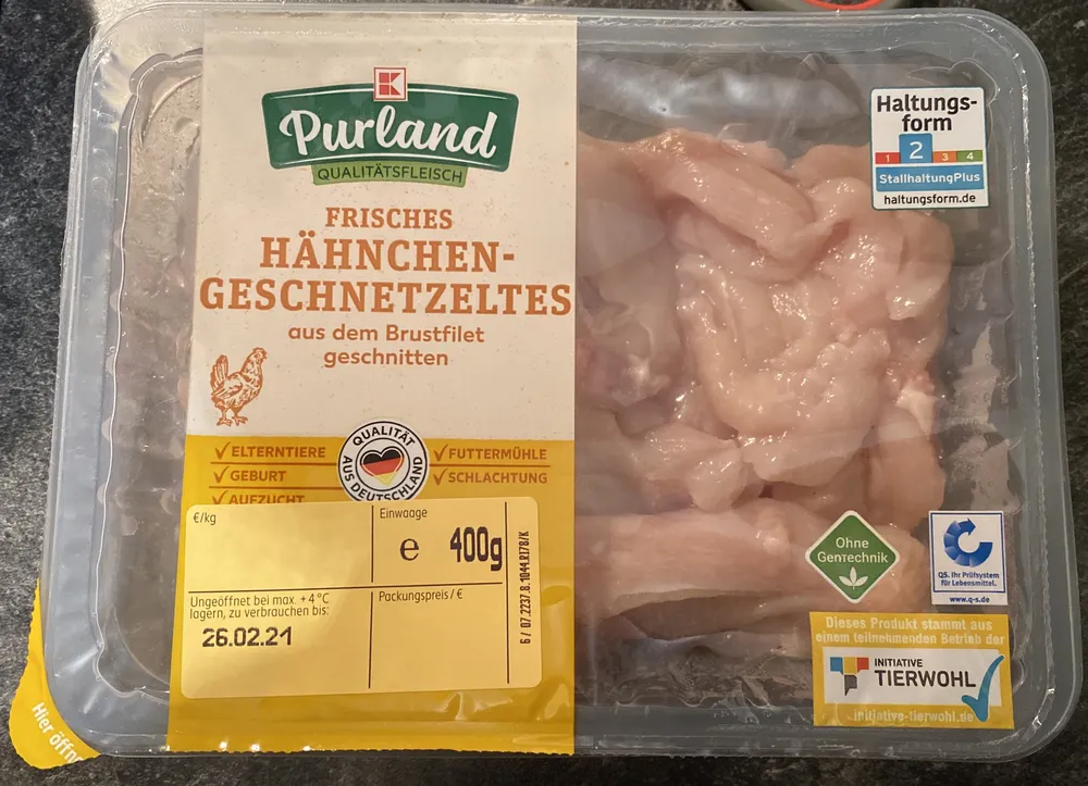 Hähnchen-Geschnetzeltes
