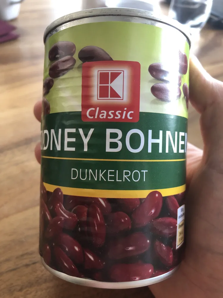 Kidney Bohnen Dunkelrot