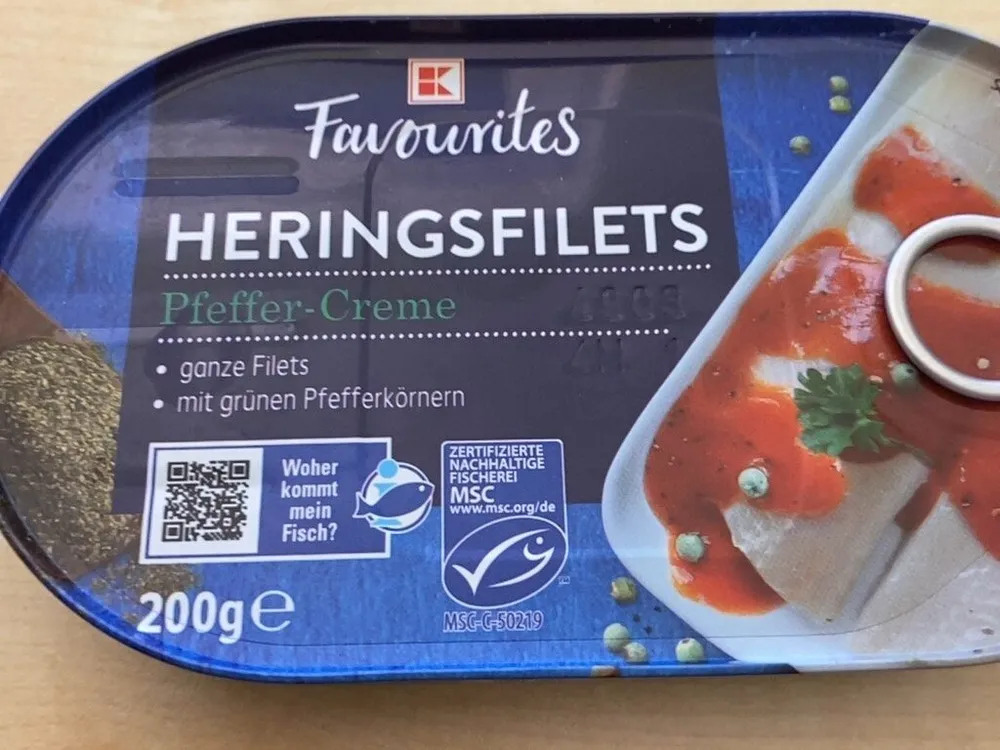 Heringsfilet - Pfeffer-Creme
