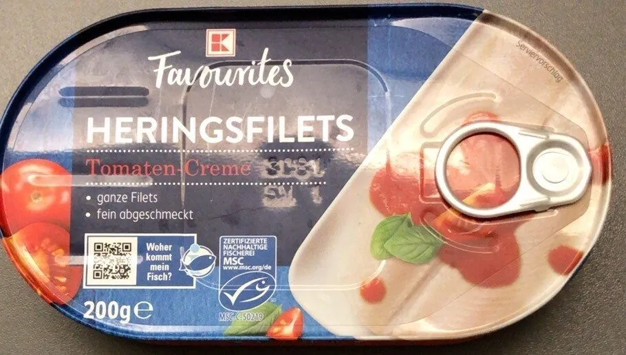 Heringsfilets Tomaten-Creme