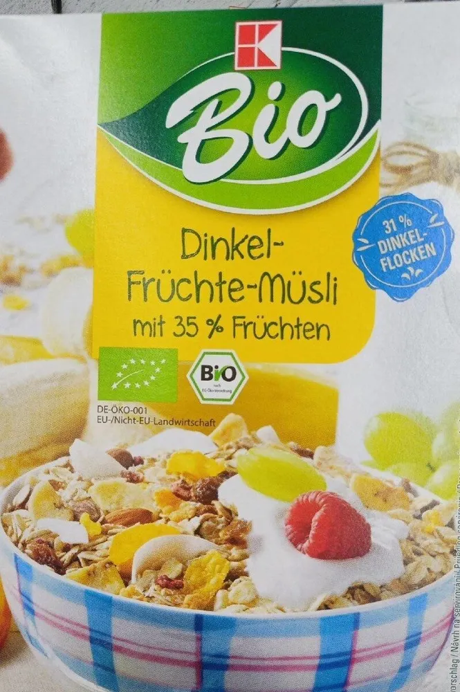Dinkel- Früchte Müsli