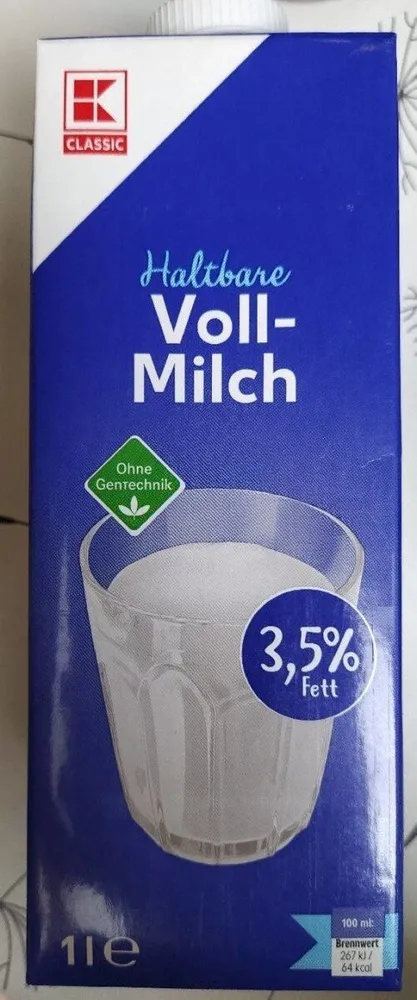 8 x Haltbare Vollmilch (Soll: 17)