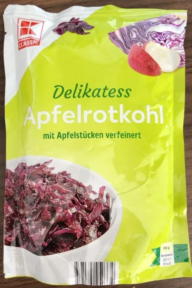 Delikatess Apfelrotkohl