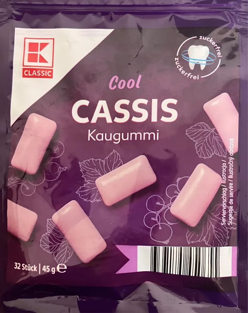 Kaugummi Cassis