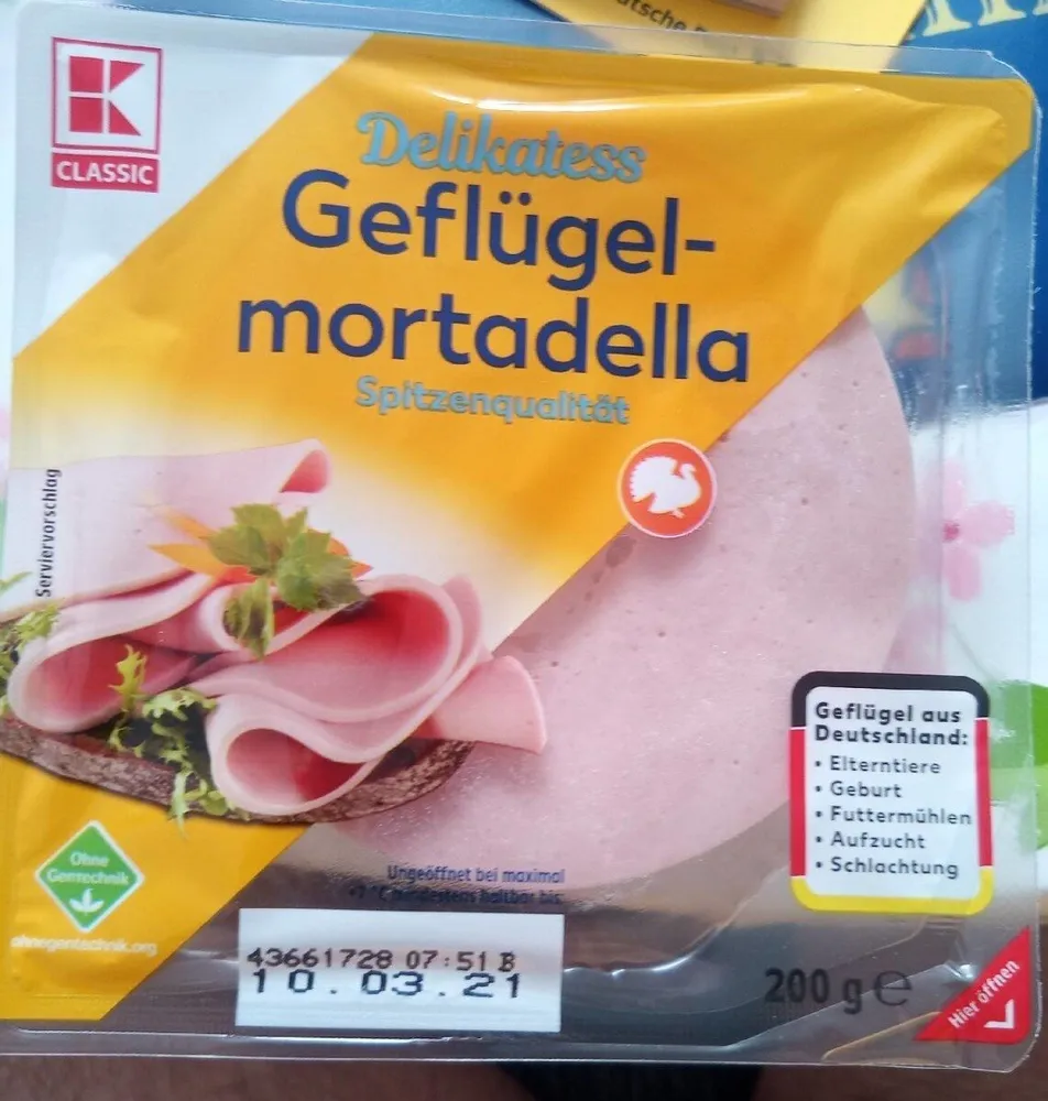 Delikatess Geflügel Mortadella