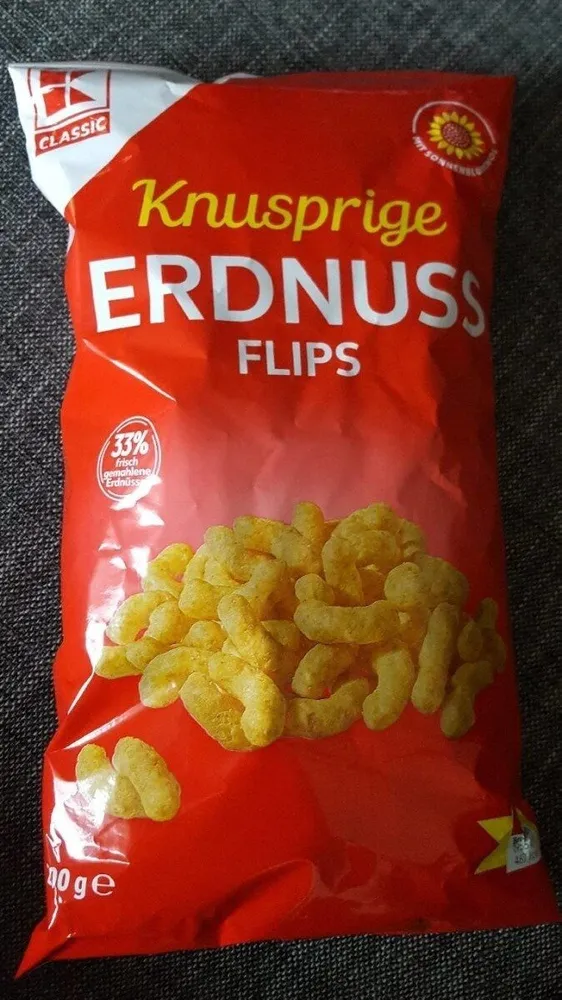 Knusprige Erdnussflips