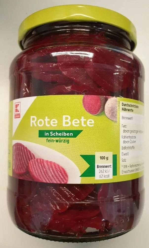 Rote Bete in Scheiben