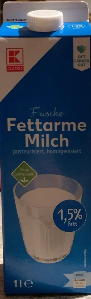 Milch 1,5% Fett