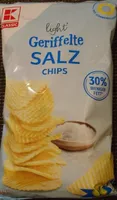 Light Geriffelte Salz Chips