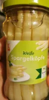 Weiße Spargelköpfe