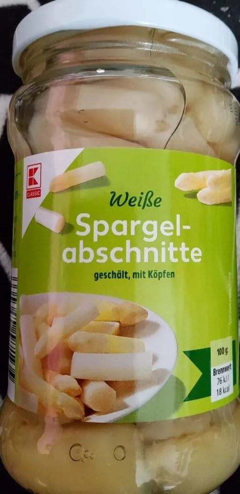Weiße Spargelabschnitte
