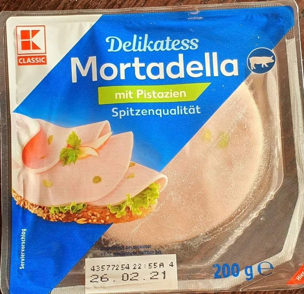 Mortadella mit Pistazien