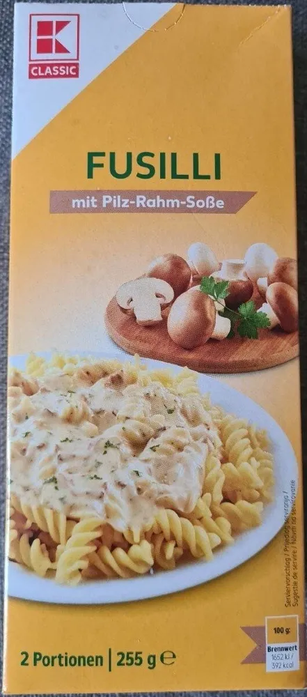Fusilli mit Pilz-Rahm-Soße