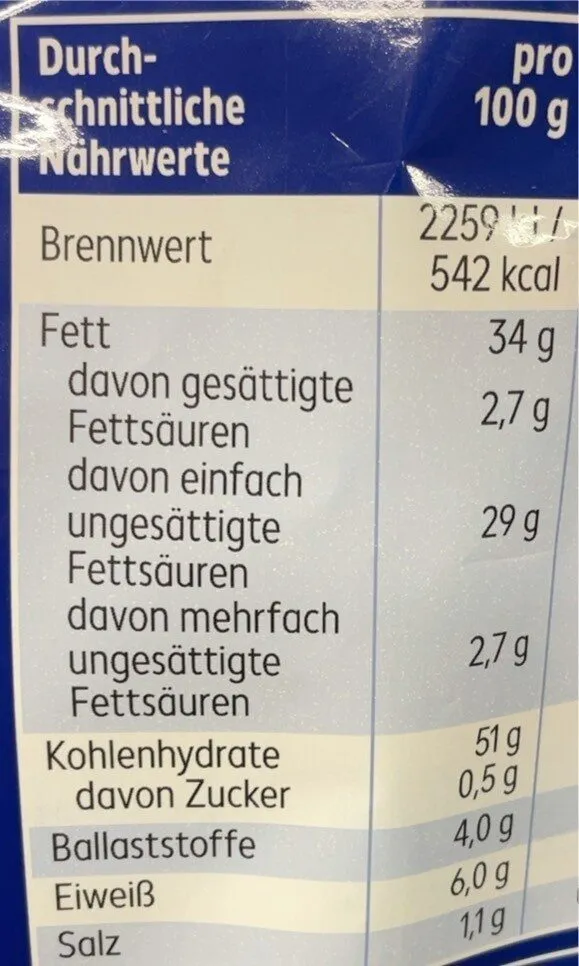 Knusprige Salz Chips