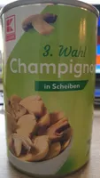 Champignons, 3. Wahl, in Scheiben