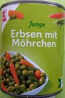 Junge Erbsen mit Möhrchen