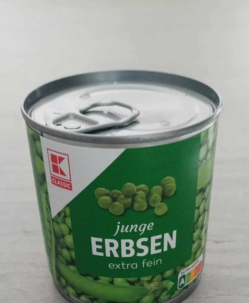 Erbsen extra fein