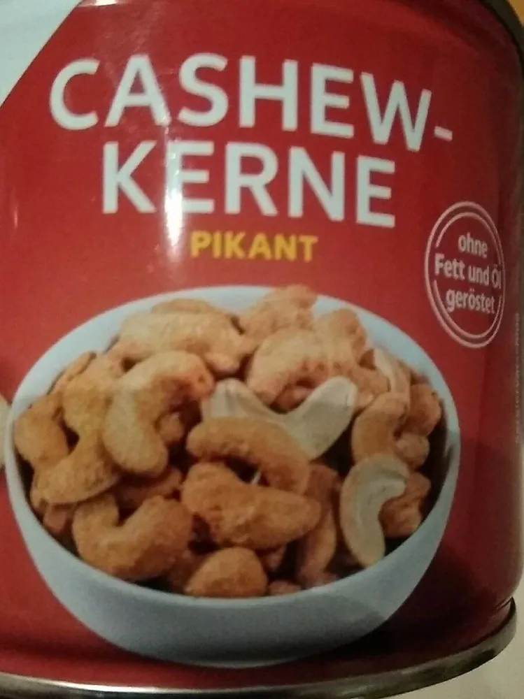 Cashew-Kerne pikant