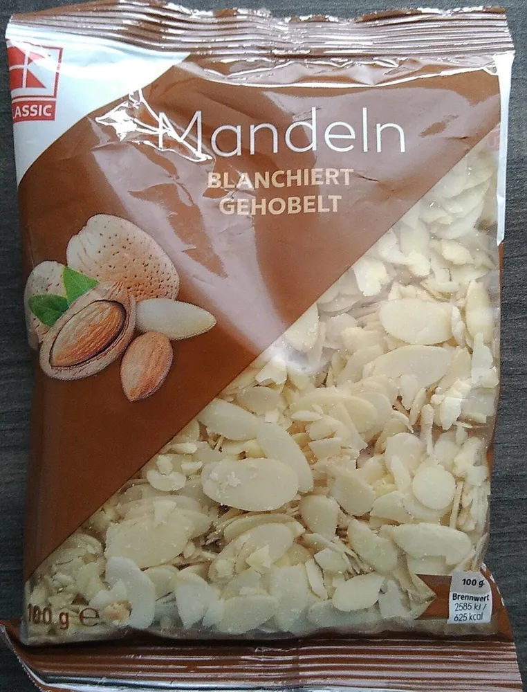 Mandeln Blanchiert gehobelt
