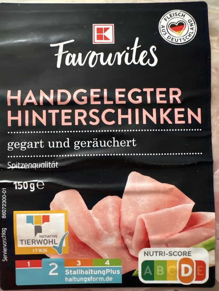 Handgelenktor hinter Schinken