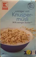 weniger süß Knuspermüsli