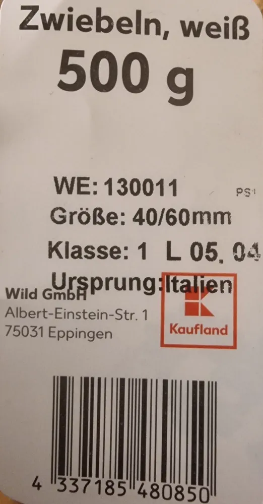 Zwiebeln, weiß