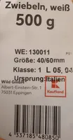 Zwiebeln, weiß