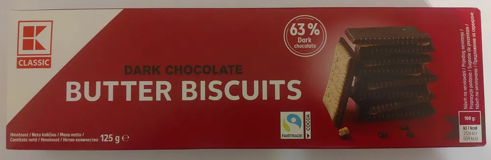 Butter Biscuits - Dark Chocolate